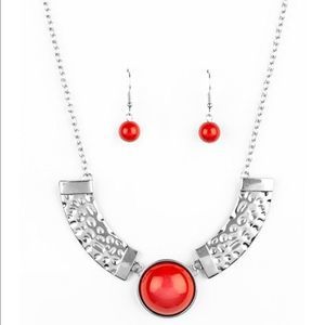 Egyptian Spell Orange Necklace